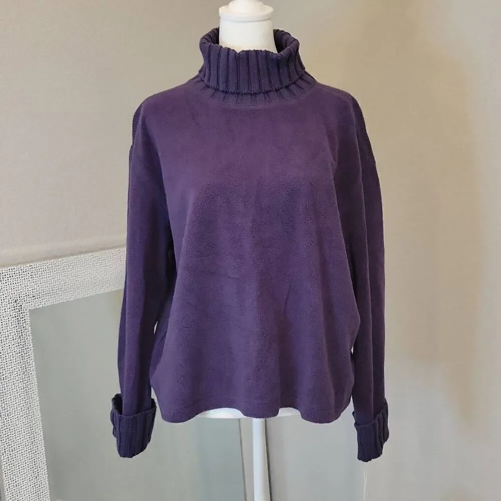 J.jill Women's Sherpa Knit Sweater Pullover Size LP